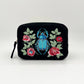 Beetle and Flowers - Sanctuary Embroidered Velvet Makeup Bag