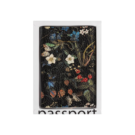 Forest Flowers Vegan Leather Passport Cover