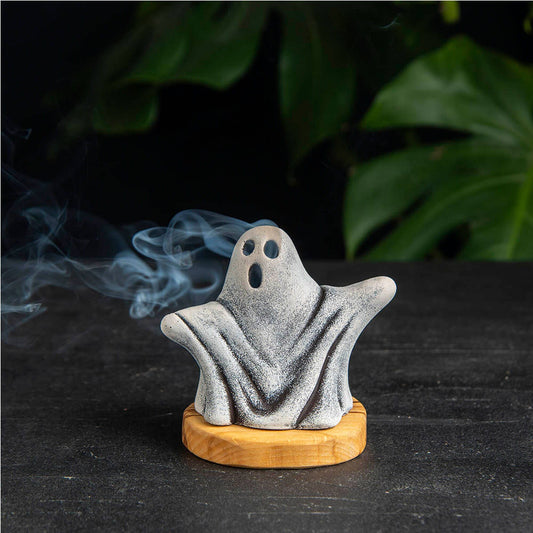 White Ghost Incense Holder