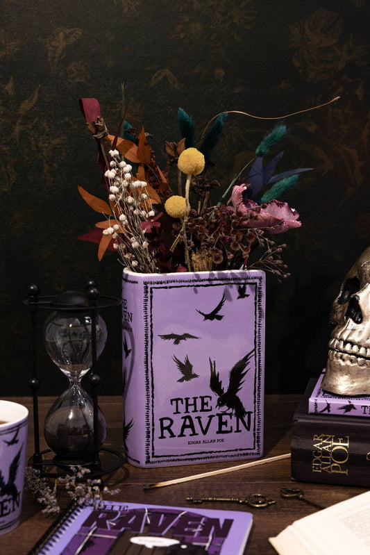 The Raven Book Vase