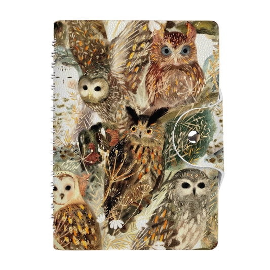Owls Snap-Close Diary