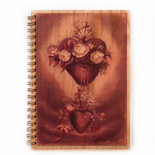 Wood Notebook - Sacred Heart