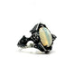 Opal Gargoyle Serpent Sanctum Ring In sterling silver
