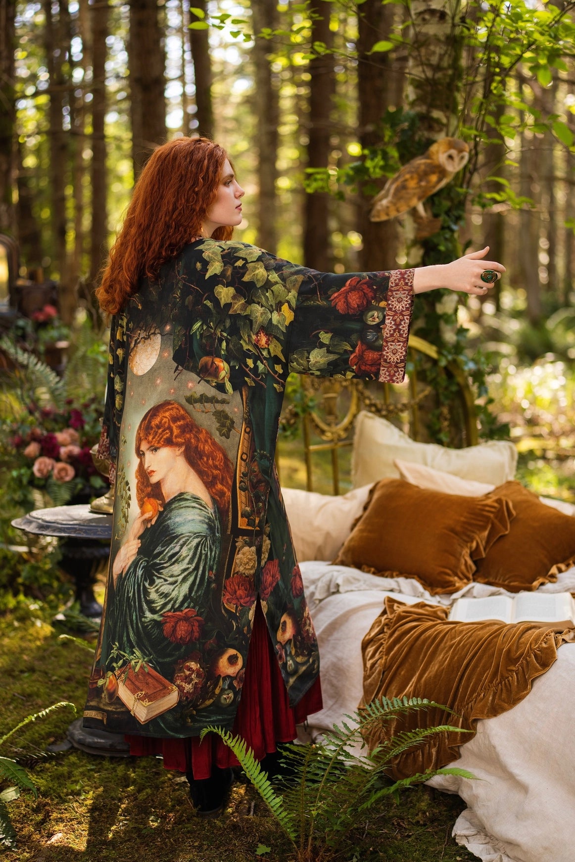 Solstice Opera Duster Kimono Robe ft. Persephone, Moon & Owl