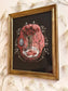 Framed Gothic Surreal Watercolor Print - No Turning Back
