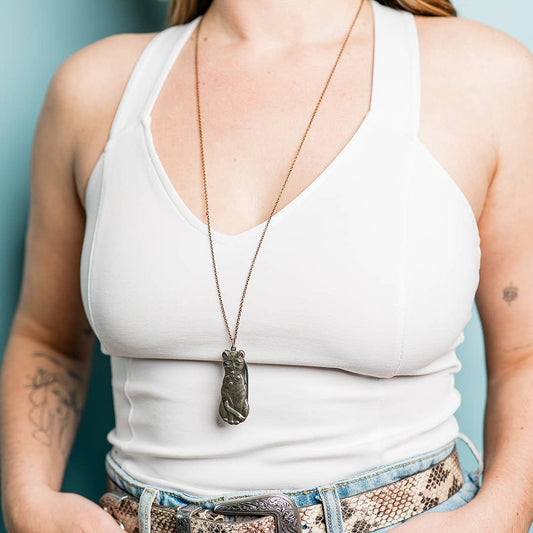 Cat Knife Necklace by Ornamental Things