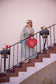 Book Lover Quilted Heart Bag in Red Gingham