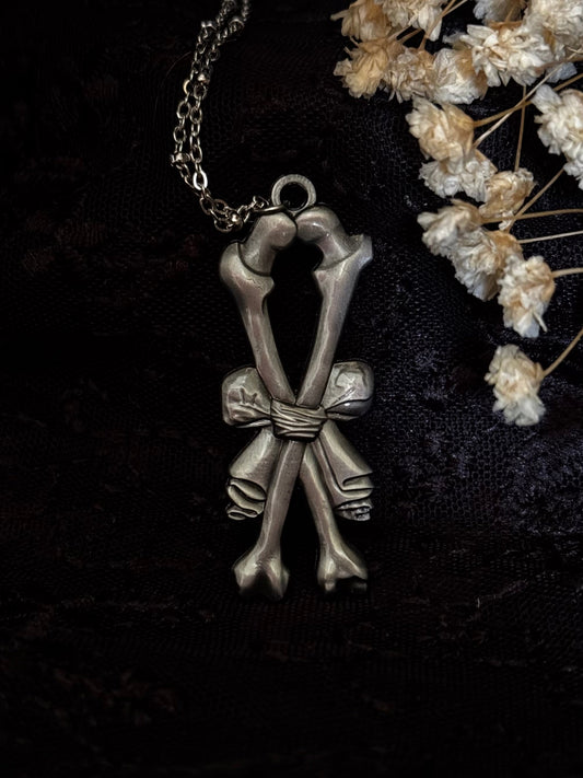 Bow and Bones Necklace by Seance