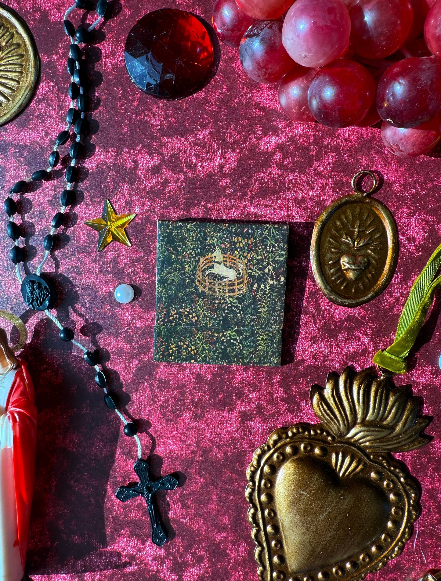 Medieval Unicorn Tapestry Matchbook