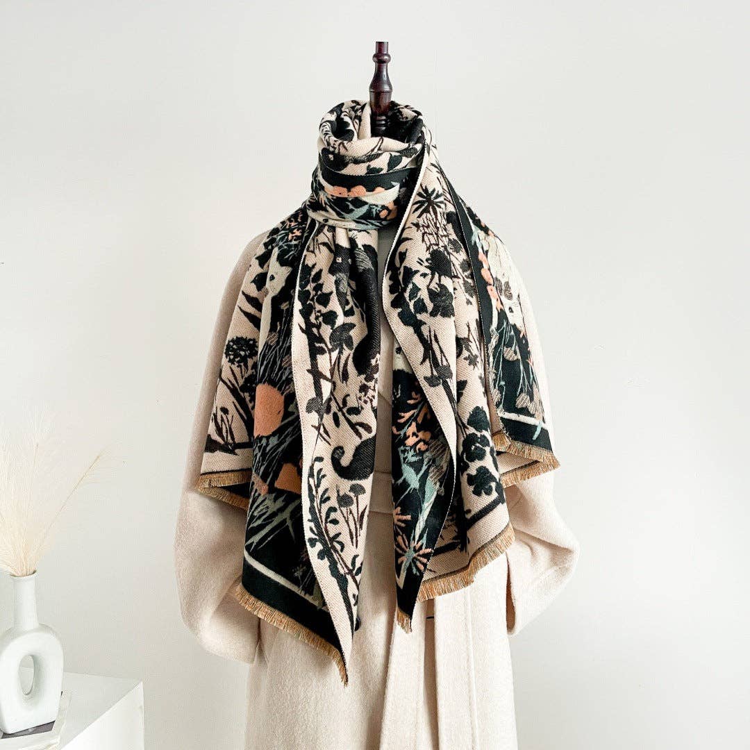 Cute Cat Scarf Shawl