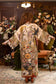 Golden Hour Opera Duster Kimono Robe w/ floral print