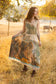 Awakening Bohéme Printed Long Maxi Slip Dress w/ Landscape
