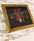 Framed Gothic Butterfly Heart Watercolor Print