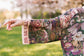 Make A Wish Pixie Duster Cropped Kimono w/ Wishbone Dandelion