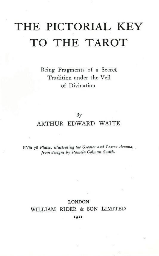 The Pictorial Key to the Tarot (Hardcover)