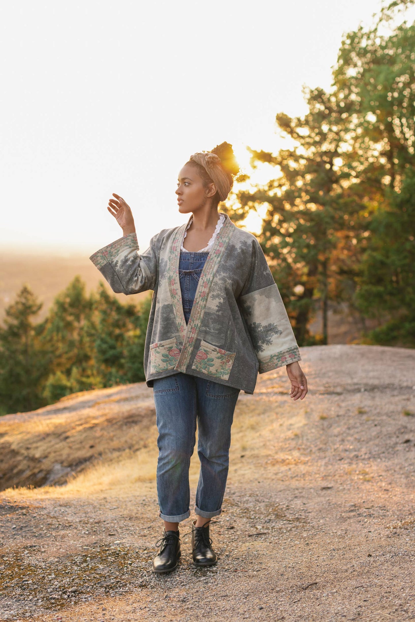 Still I Rise Fleece Cottage Cardigan Kimono Jacket