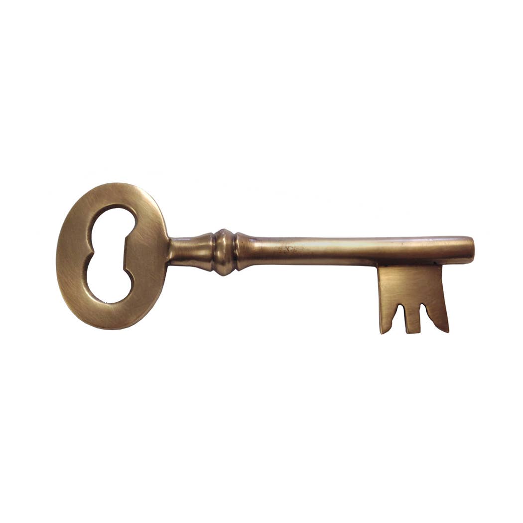 Antiqued Brass Key Bottle Opener