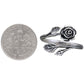Rose Adjustable Ring in Sterling Silver