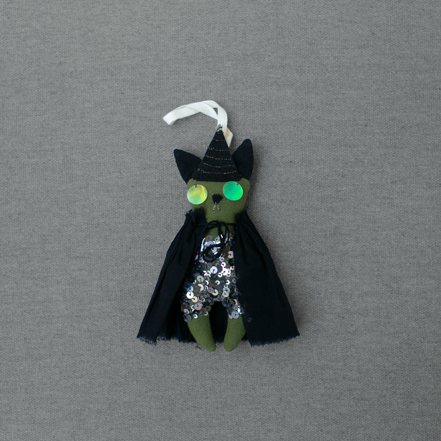 Embellished & Embroidered Wicked Witch Ornament