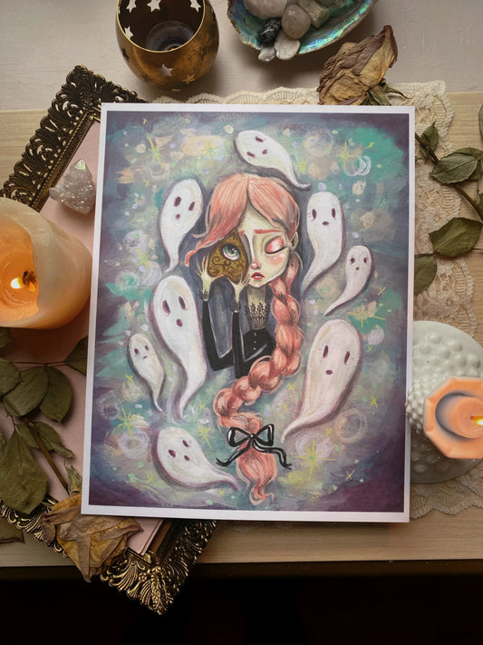 Never Alone 8.5x11 Art Print by Olivia Faust