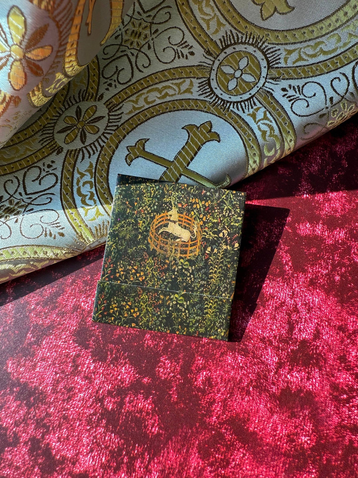 Medieval Unicorn Tapestry Matchbook