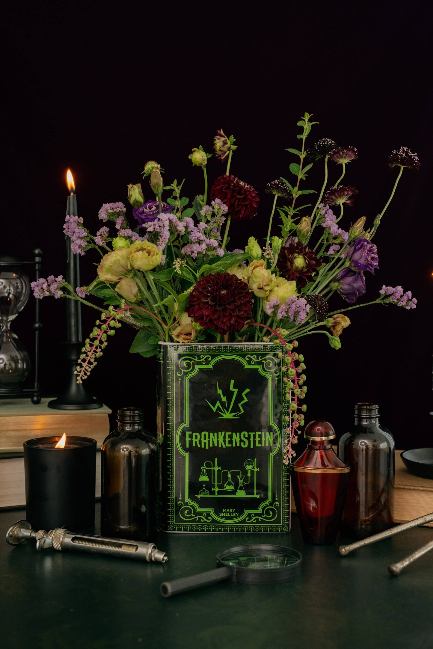 Frankenstein Book Vase