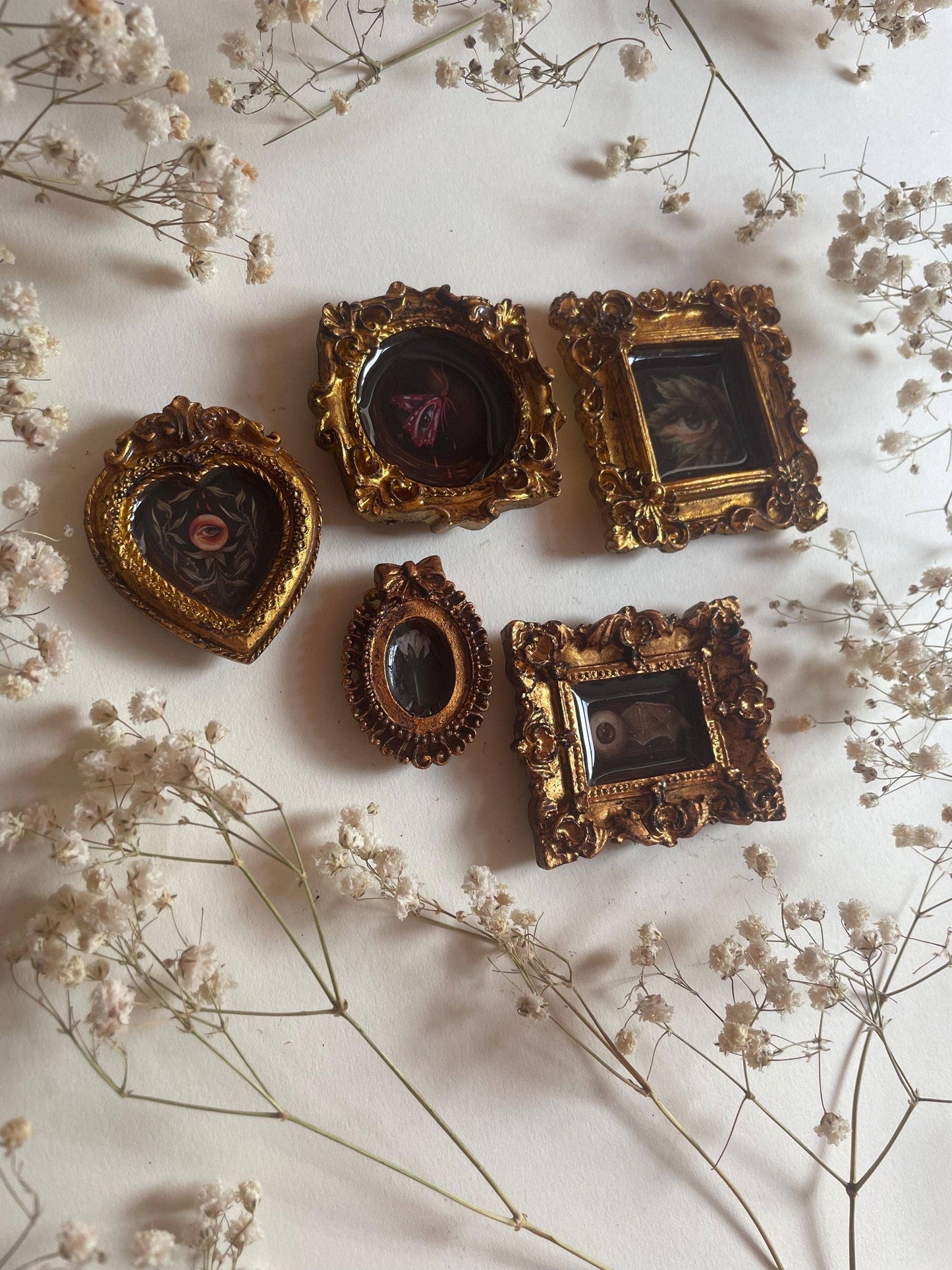 Creepy Eye Friends Fine Art Print Magnets Pack of 5