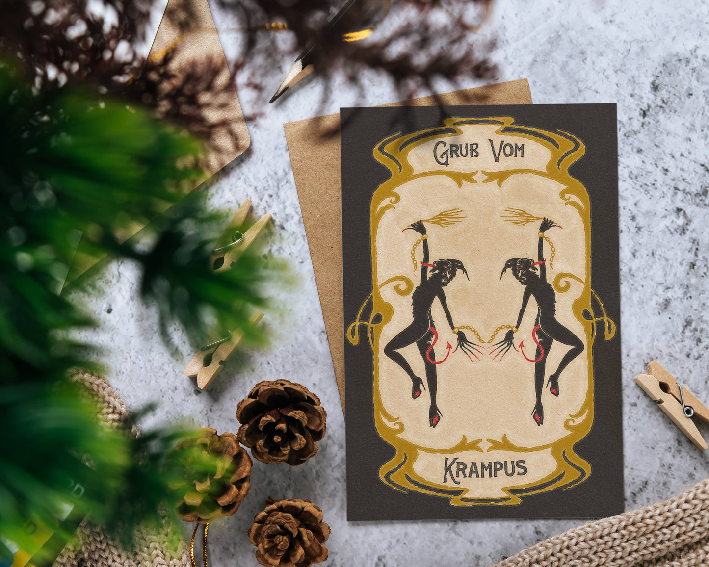 Gross Vom Krampus Christmas Card