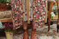 Art of Life Kimono w/ Flower Palette Print