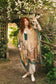 Fable Bohemian Goddess Starduster Kimono with Deer and Moon
