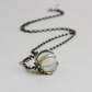 Sorceress Crystal Ball Necklace in Opalite by Acid Queen Jewelry