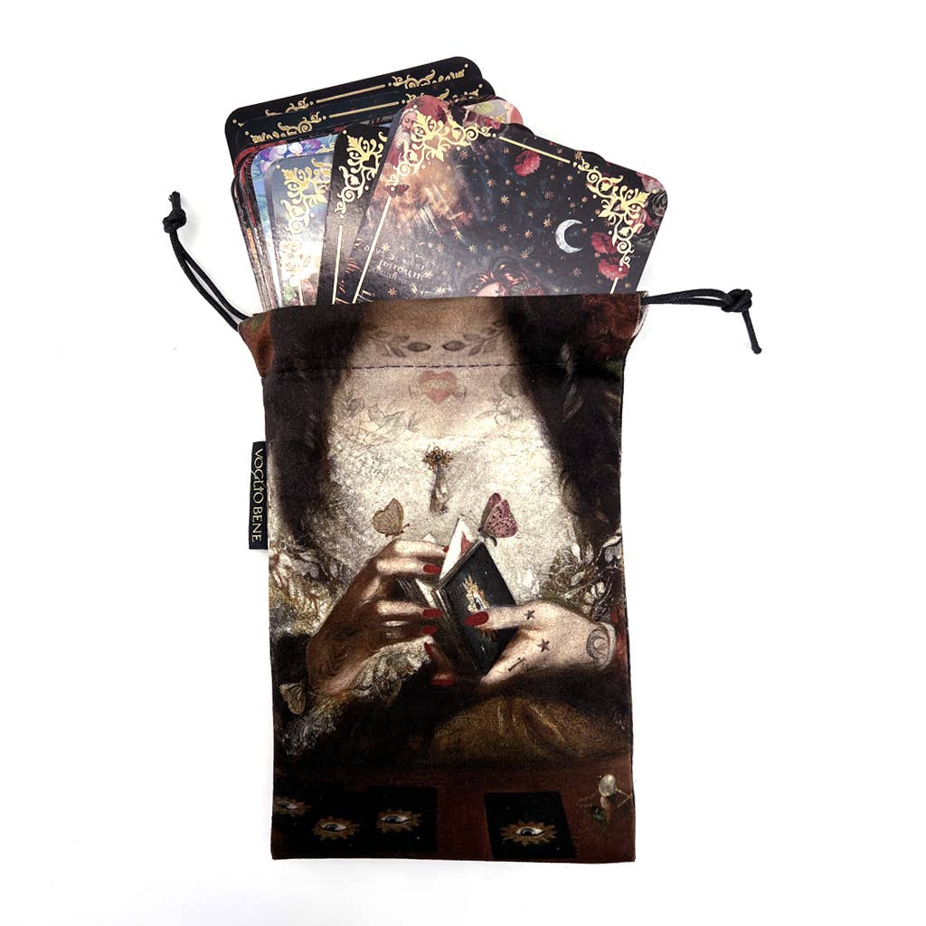 The Fortune Teller Drawstring Bag - Tarot/Oracle Card Tote Case by Voglio Bene