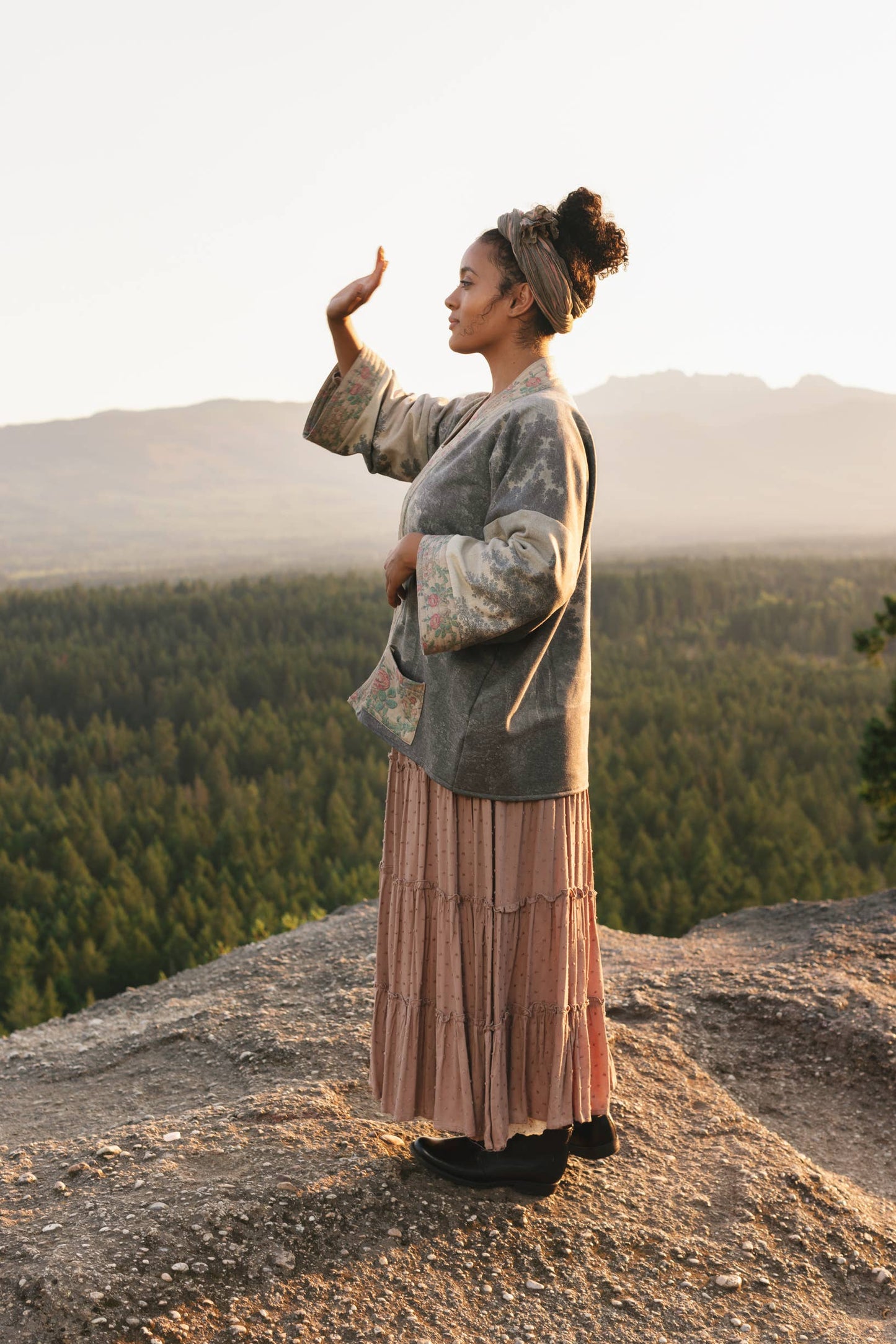 Still I Rise Fleece Cottage Cardigan Kimono Jacket