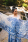 Let The Light In Scarf w/ Blue Delft Toile Print