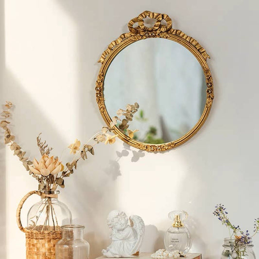 Vintage Style Pewter Wall Mirror