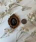 Resin Hair Clip - Baby's Breath - in Antique Ornate Frame