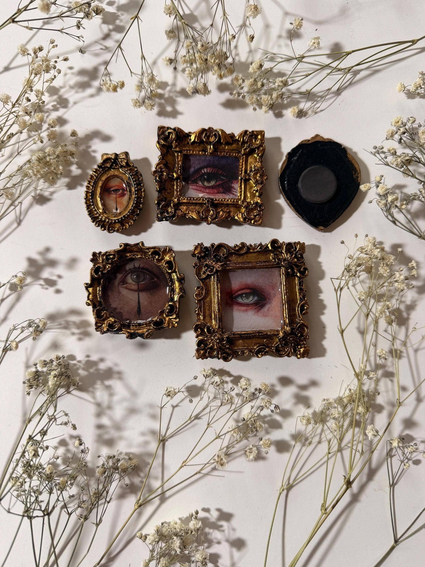 Lovers Eye Magnets Pack of 5 - Surrealism Victorian Decor