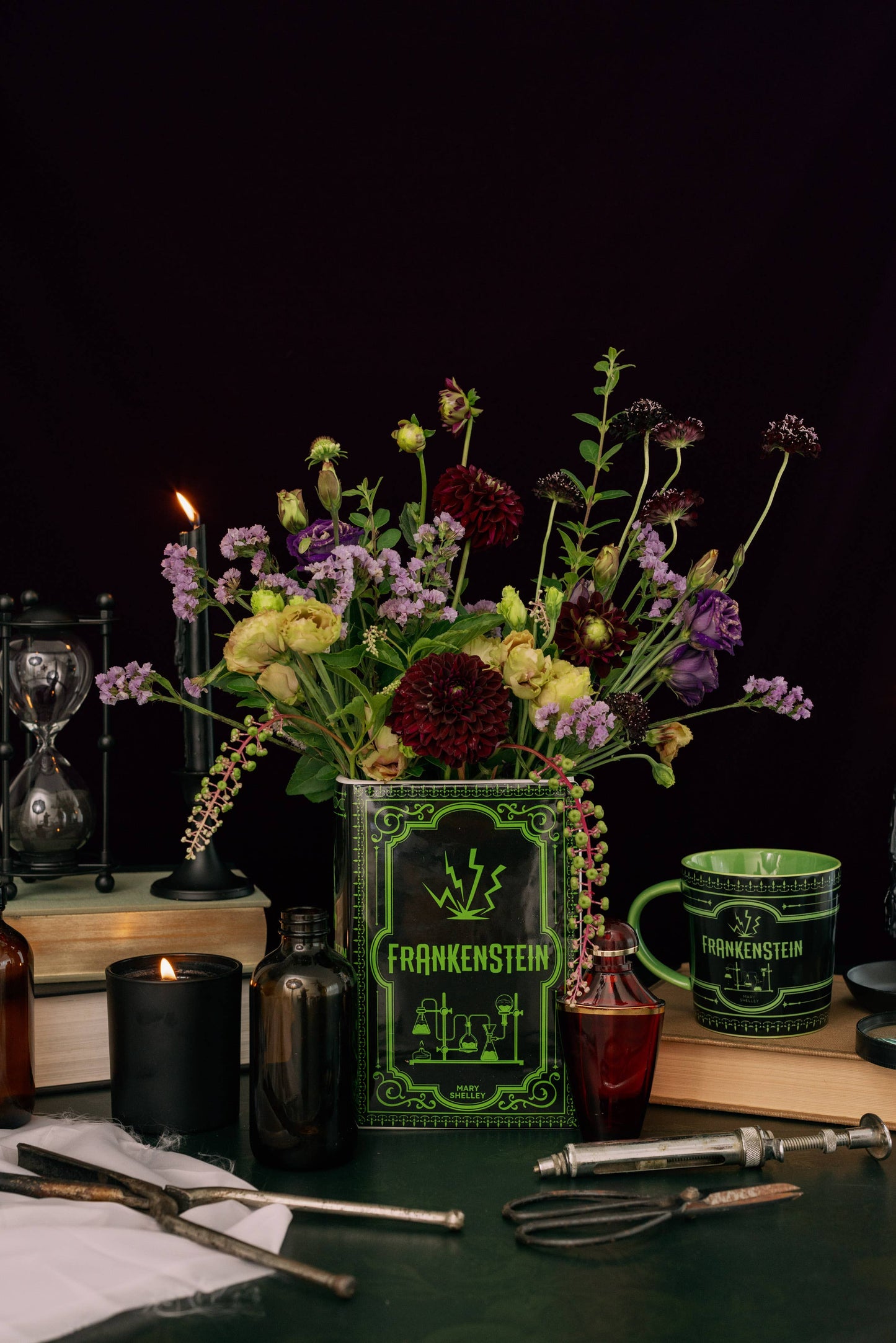 Frankenstein Book Vase