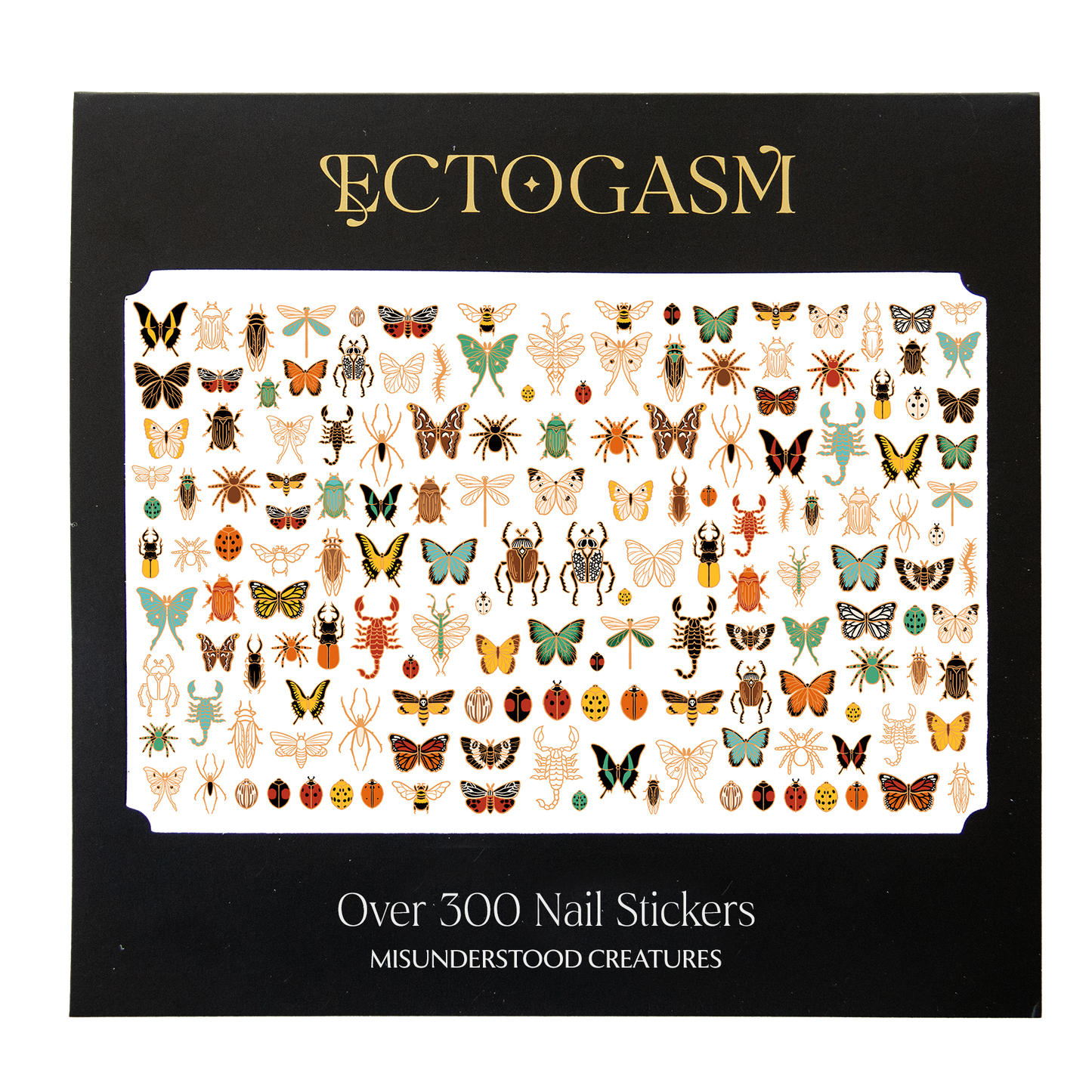 Insect Nail Stickers in Gold by Ectogasm