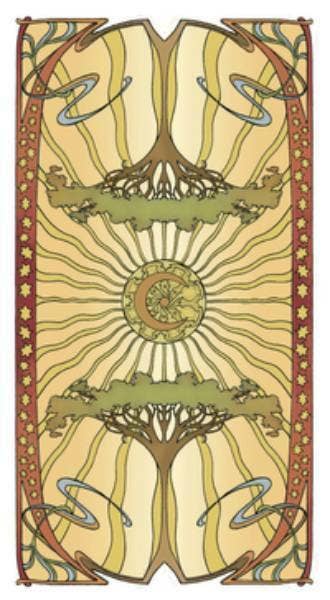 Golden Art Nouveau Tarot Cards Lo Scarabeo