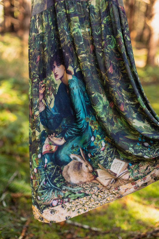 Bella Notte Bohéme Bamboo Slip Dress w/ Moon and Rabbit