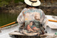 Hold Fast Pixie Duster Cropped Kimono w/ Boat