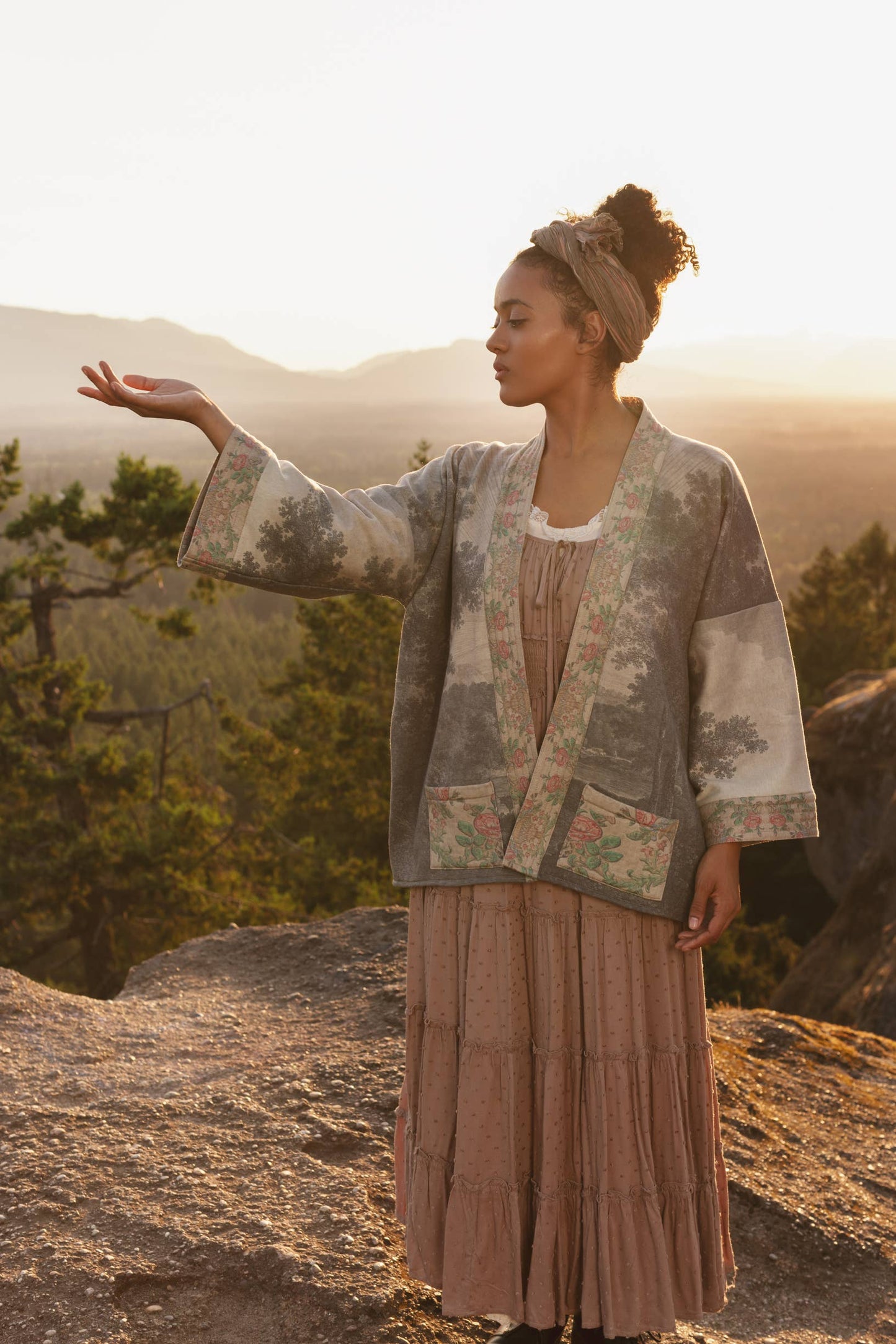 Still I Rise Fleece Cottage Cardigan Kimono Jacket