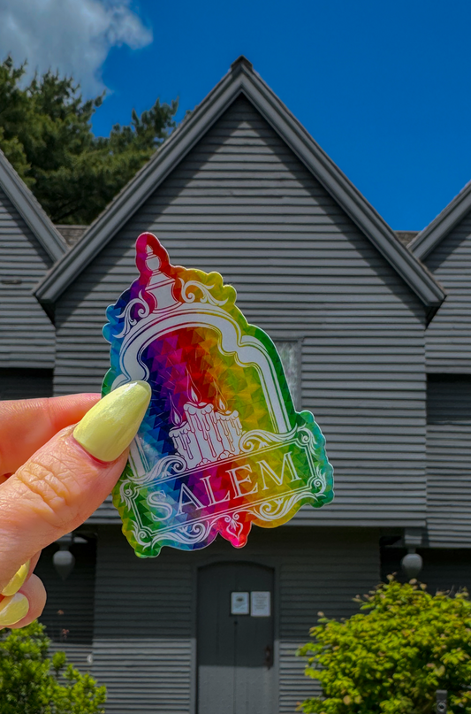 Nocturne Lantern Sticker – Prismatic Rainbow Pride Edition