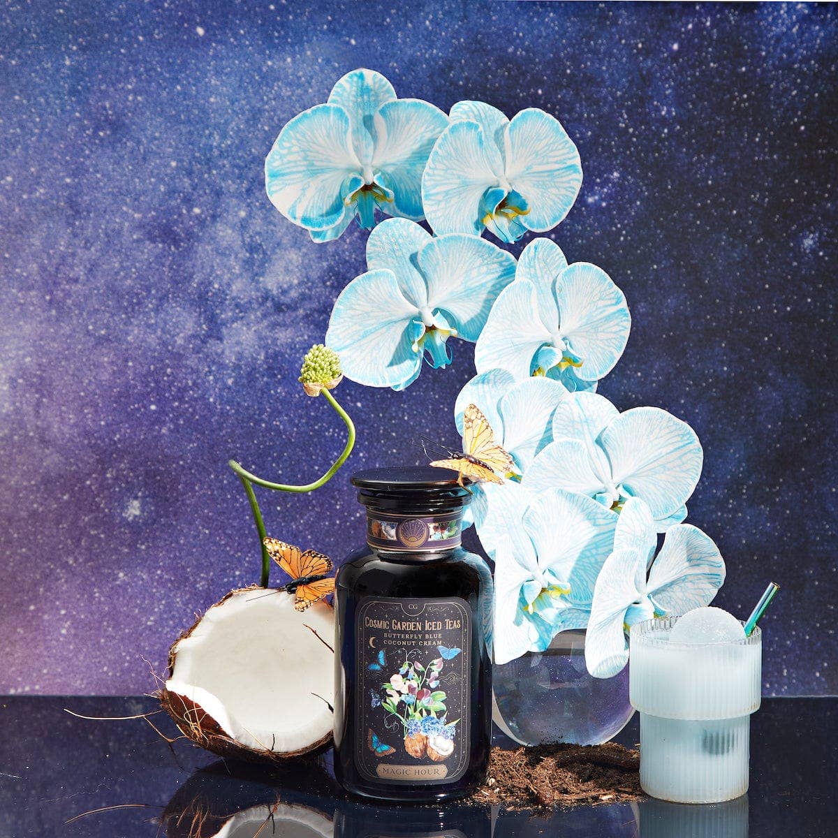 Butterfly Blue Coconut Cream Iced White Tea