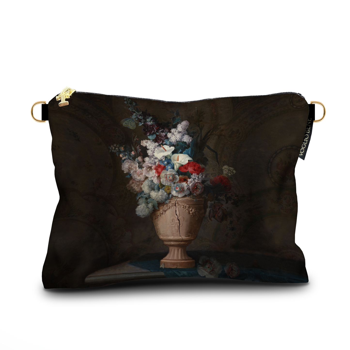Large Fracture Velvet Pouch by Voglio Bene