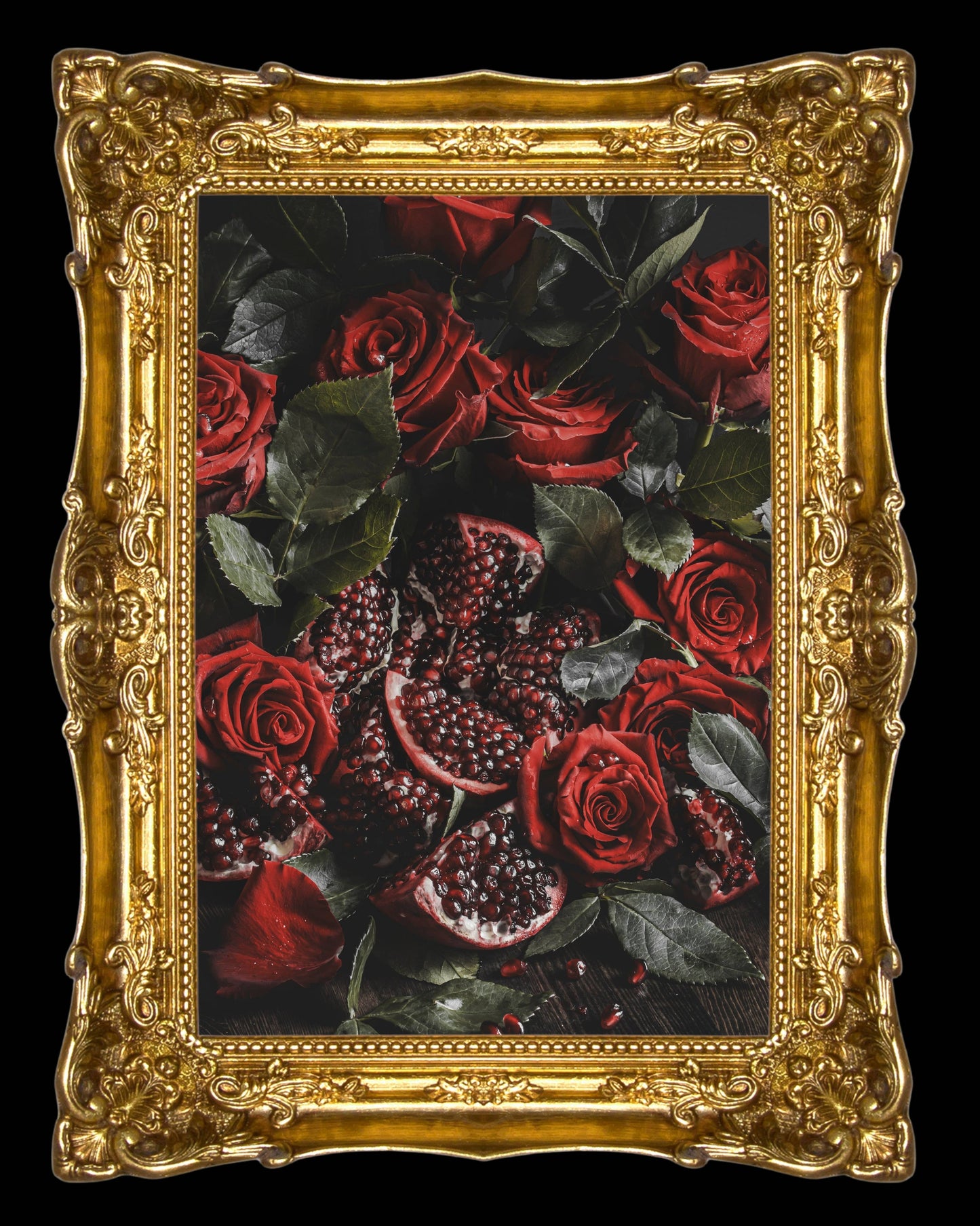 Flowers From The Underworld Gold Foil Sticker by Alyssa Thorne