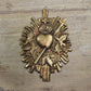 Sacred Heart Ornament, Metal