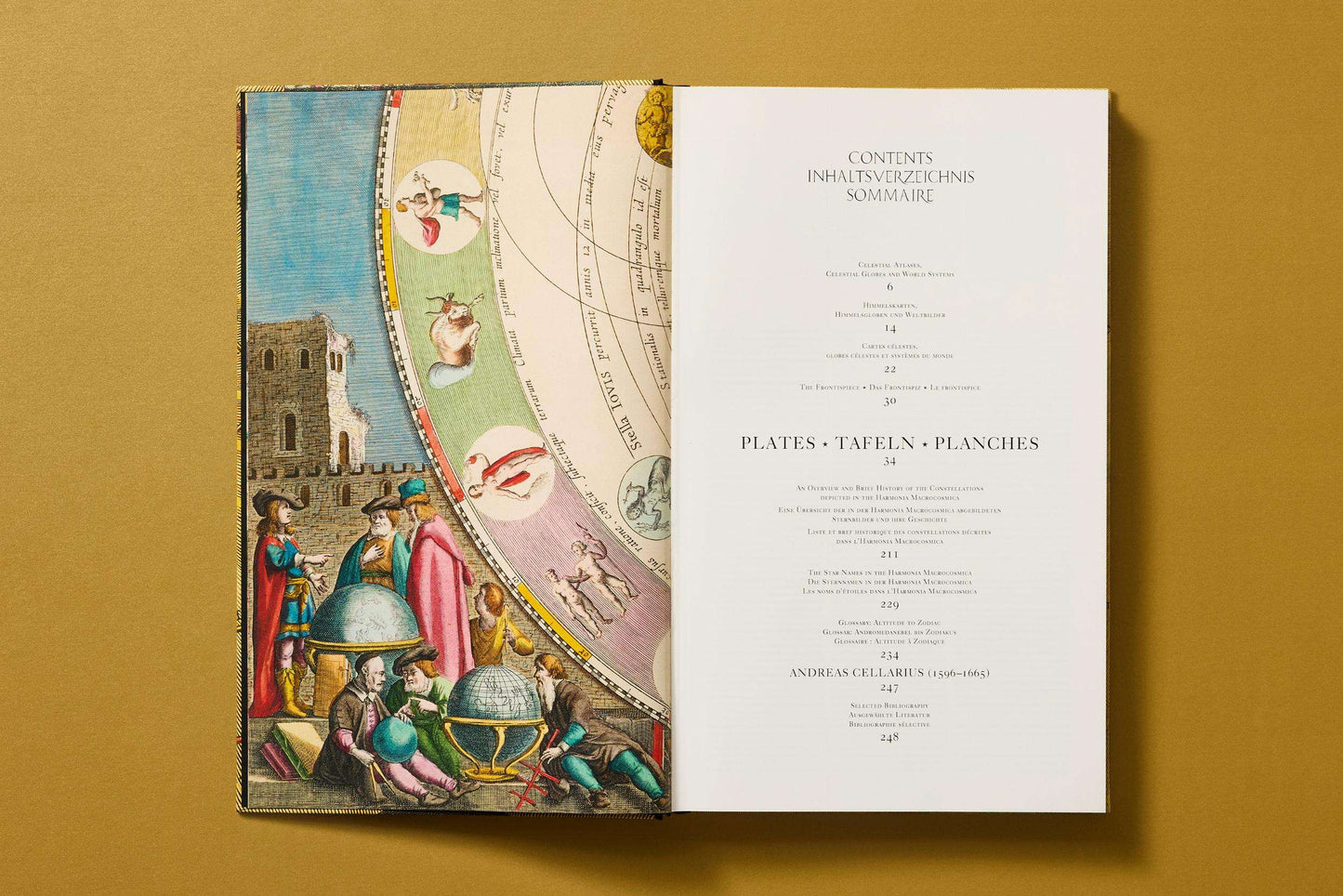Cellarius Atlas (German, French, English)