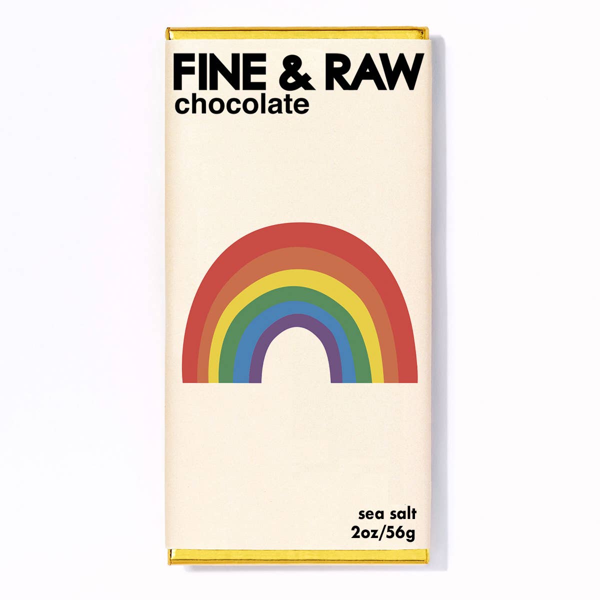 Fine and Raw! Pride Sea Salt Chocolate Bar